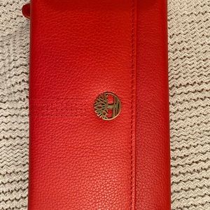Timberland Red Leather Wallet NWT